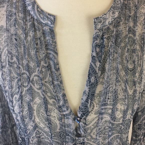 Paisley Print  Boho Tunic By Joie - Picture 4 of 8